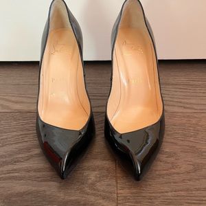 Louboutin Corneille 100 Patent Soft Black Sz 35